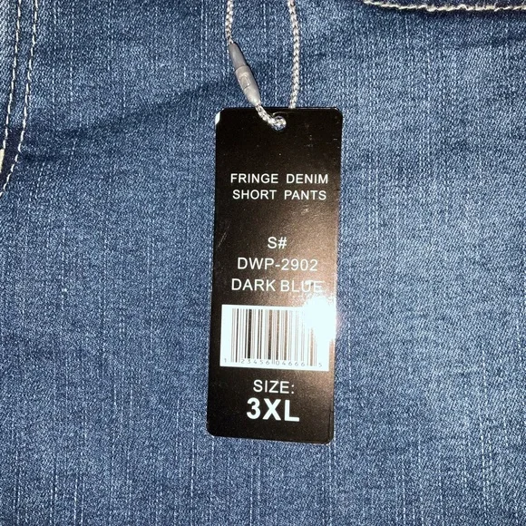 Fringe Jean Shorts - Picture 3 of 5